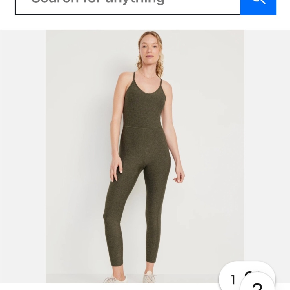Old Navy Forest Green Jumpsuit
